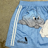 Baggy Dictator Cloud Mesh Shorts Ice Blue